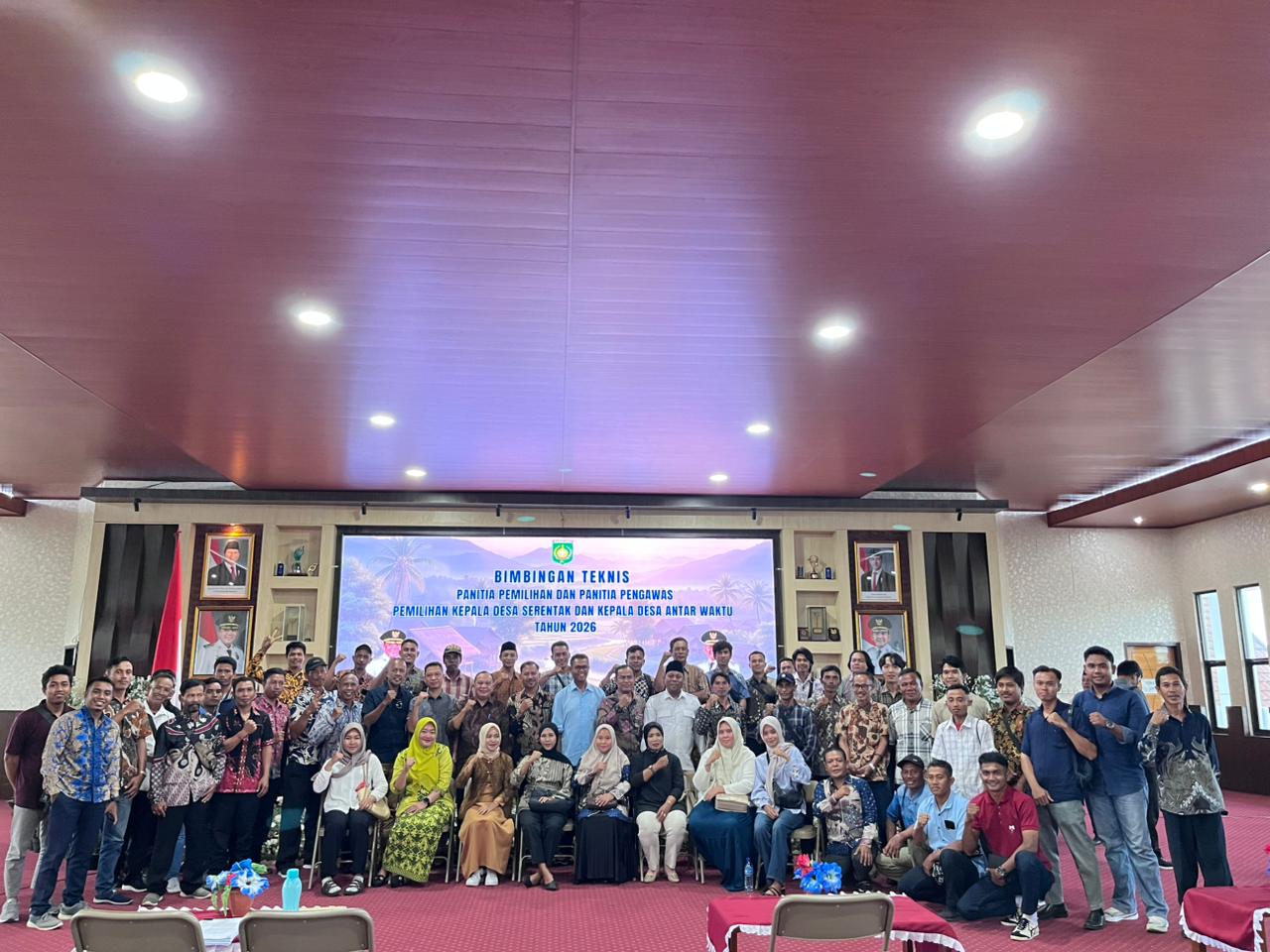  Dinas PMD Menyelenggarakan Bimbingan Teknis Panitia Pemilihan dan Panitia Pengawas Pilkades Serentak dan Pilkades Antarwaktu Tahun 2026